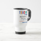 Funny Custom Best Teacher Geschenk Reisebecher (VorderseiteRechts)
