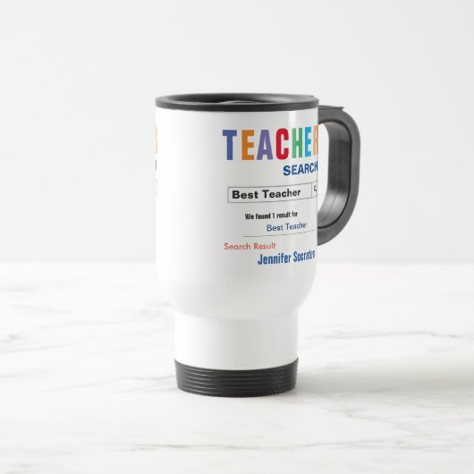 Funny Custom Best Teacher Geschenk Reisebecher (VorderseiteRechts)