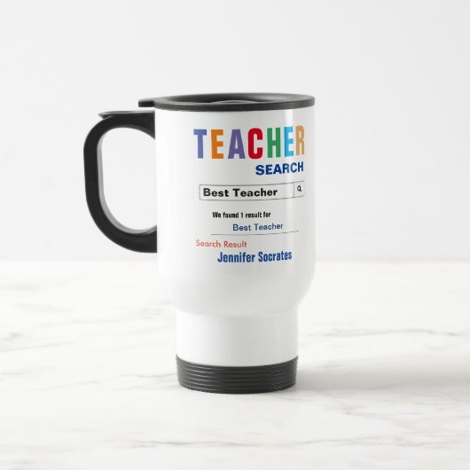 Funny Custom Best Teacher Geschenk Reisebecher (Links)
