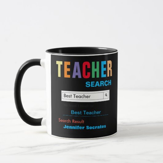 Funny Custom Best Teacher Geschenk Tasse (Links)
