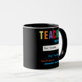 Funny Custom Best Teacher Geschenk Tasse (VorderseiteRechts)