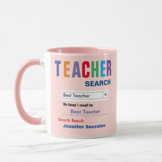 Funny Custom Best Teacher Geschenk Tasse (Links)