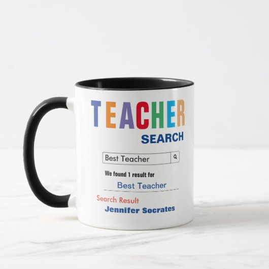 Funny Custom Best Teacher Geschenk Tasse (Links)