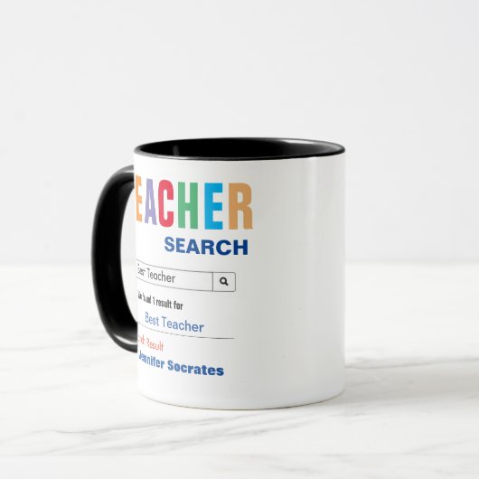 Funny Custom Best Teacher Geschenk Tasse (Vorderseite Links)