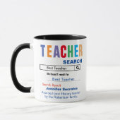 Funny Custom Best Teacher Geschenk Tasse (Links)