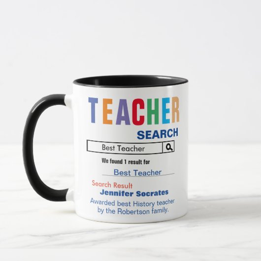 Funny Custom Best Teacher Geschenk Tasse (Links)