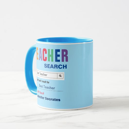 Funny Custom Best Teacher Geschenk Tasse (Vorderseite Links)