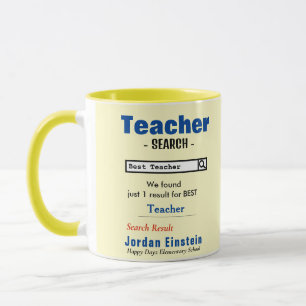 Funny Custom Best Teacher Tasse