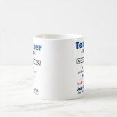 Funny Custom Best Teacher Tasse (Mittel)