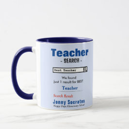 Funny Custom Best Teacher Tasse