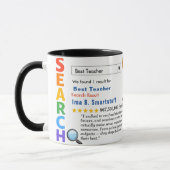Funny Custom Best Teacher Tasse (Links)