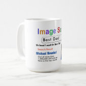 Funny Custom Best Vater Suche Geschenk Tasse (Vorderseite Links)