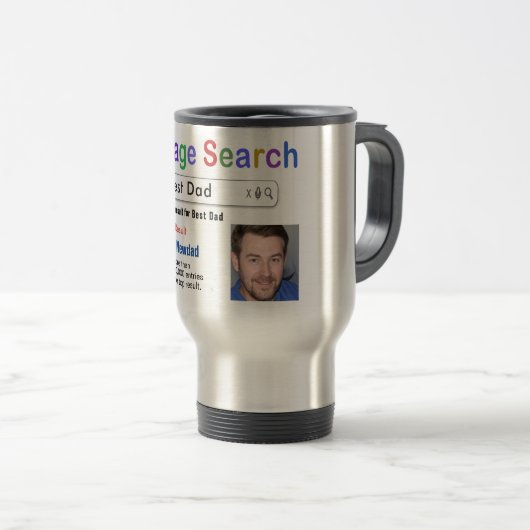 Funny Custom Best Vater Suche Geschenk Tasse (VorderseiteRechts)