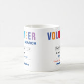Funny Custom Best Volunteer Geschenk Kaffeetasse (Mittel)