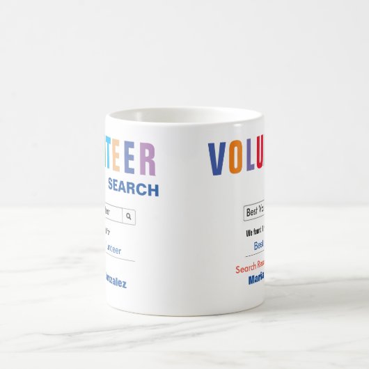 Funny Custom Best Volunteer Geschenk Kaffeetasse (Mittel)