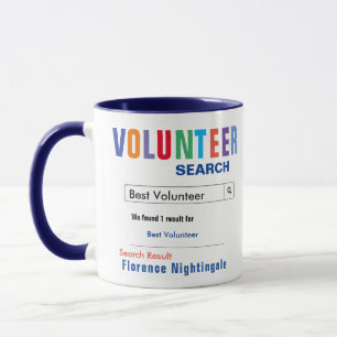 Funny Custom Best Volunteer Geschenk Tasse