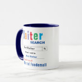 Funny Custom Best Waiter Tasse (Vorderseite Links)