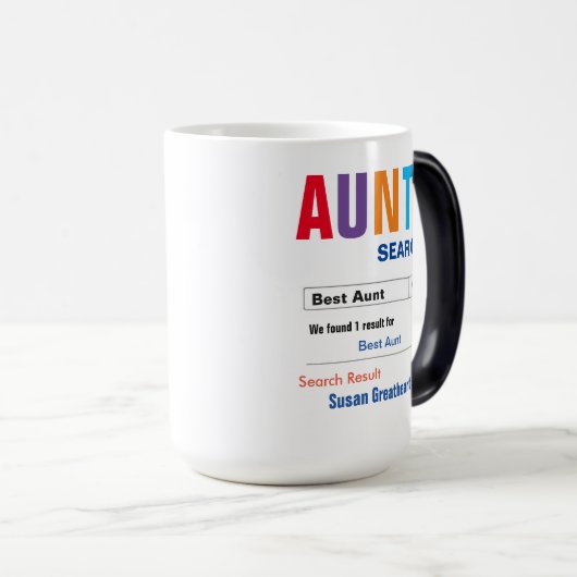 Funny Custom Beste Tante Geschenk Verwandlungstasse (VorderseiteRechts)