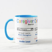 Funny Custom Bester Caregiver Tasse (Links)