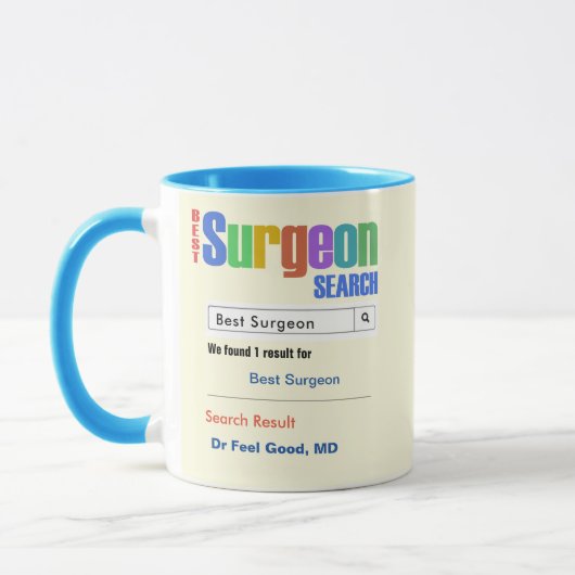 Funny Custom Bester Chirurg Geschenk Tasse (Links)