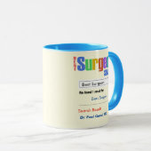 Funny Custom Bester Chirurg Geschenk Tasse (VorderseiteRechts)