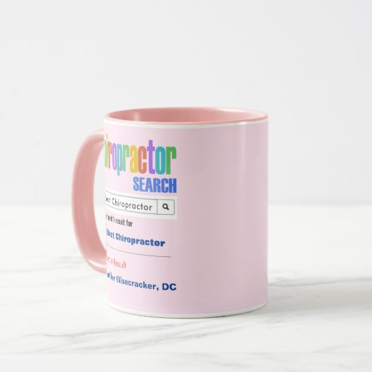 Funny Custom Bestes Chiropractor Geschenk Tasse (Vorderseite Links)