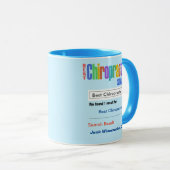 Funny Custom Bestes Chiropractor Geschenk Tasse (VorderseiteRechts)