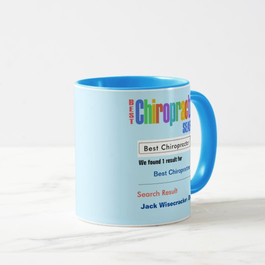 Funny Custom Bestes Chiropractor Geschenk Tasse (VorderseiteRechts)