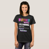Funny Custom Bestes Mama Geschenk T-Shirt (Vorne ganz)