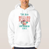 Funny Custom Billiards Geburtstag Jahr Hoodie (Vorderseite)