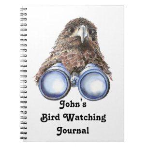 Funny Custom Bird Watching Journal für Vogelbeobac Notizblock