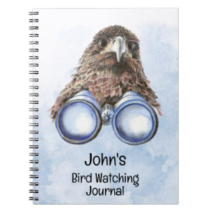 Funny Custom Bird Watching Journal für Vogelbeobac Notizblock