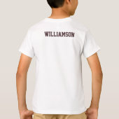 Funny Custom Birth Year Birthday Name Tischtennis T-Shirt (Rückseite)