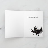 Funny Custom Black Crow Grüße Black Crow Karte (Innenseite)