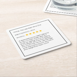 Funny Custom Book Club Drink Untersetzer