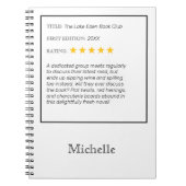 Funny Custom Book Club Notebook Notizblock (Vorderseite)