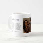 Funny Custom Boyfriend Definition mit Foto Kaffeetasse (Vorderseite Links)
