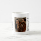Funny Custom Boyfriend Definition mit Foto Kaffeetasse (Mittel)