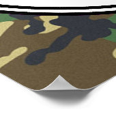 Funny Custom Camouflage Jagd Hütte Sign Poster (Ecke)