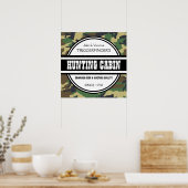 Funny Custom Camouflage Jagd Hütte Sign Poster (Küche)