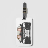 Funny Custom Car Foto Road Trip Gepäckanhänger (Vorderseite Vertikal)