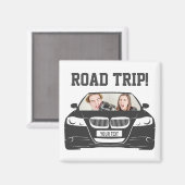 Funny Custom Car Foto Road Trip Magnet (Vorderseite/Rückseite)