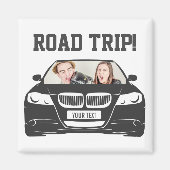 Funny Custom Car Foto Road Trip Magnet (Vorne)