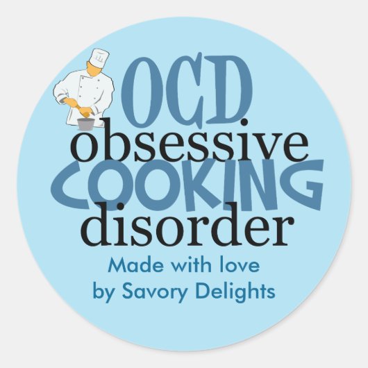 Funny Custom Catering Company Runder Aufkleber (Vorderseite)