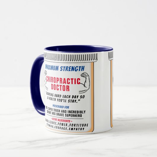 Funny Custom Chiropractor Geschenk Tasse (Vorderseite Links)