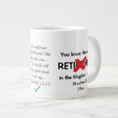Funny Custom Christlich Retirement Kaffee Tasse (Vorderseite Rechts)