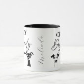 Funny Custom Crazy Dog Lady Tasse (Zentrum)