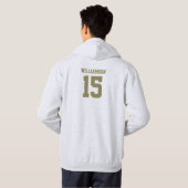 Funny Custom Cricket Geburtstag Geburtsname Hoodie (Schwarz voll)