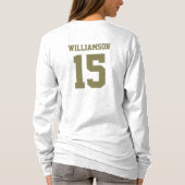 Funny Custom Cricket Geburtstag Geburtsname T-Shirt (Rückseite)