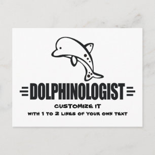 Funny Custom Delphins Postkarte